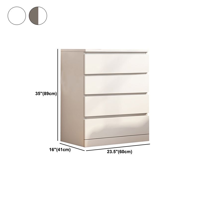 Modern Wood Accent Chest with Drawers Rectangle Chest 23.62" Long
