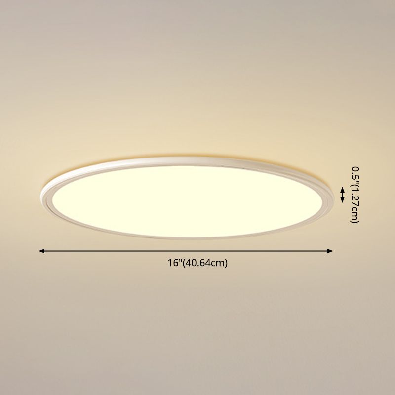 Luminaires encastrés circulaires à 1 lumière à montage en aluminium de style moderne