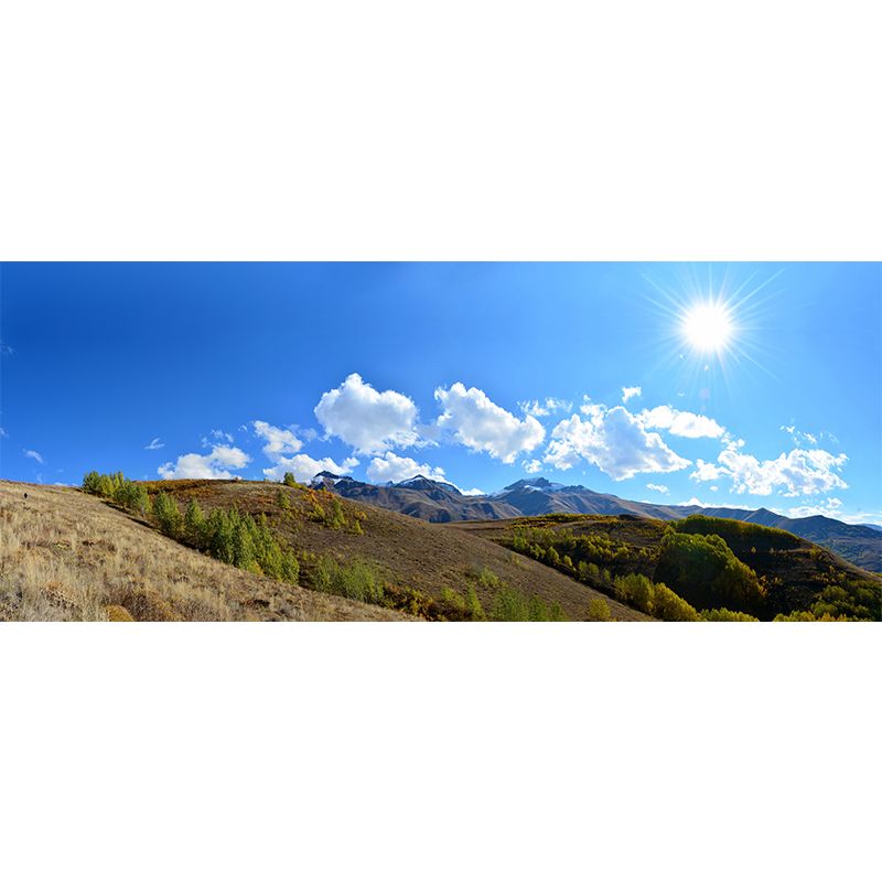 Customized Mountain Landscapes Mural Environment Friendly Wallpaper for Living Room