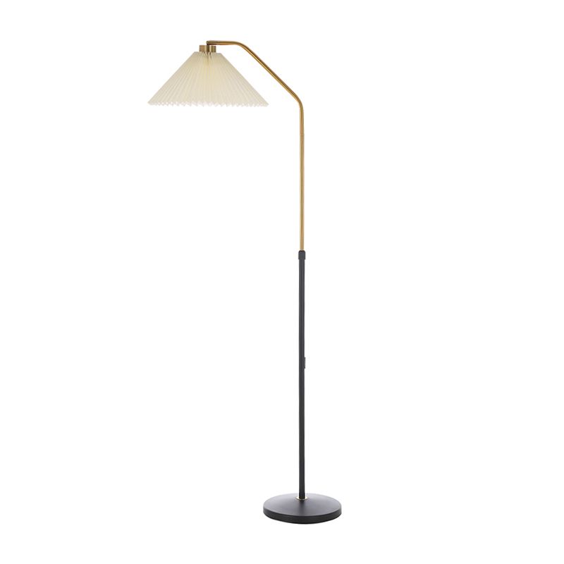 1 lampadaire à cône léger modernisme tissu lampadaire réglable pour le salon