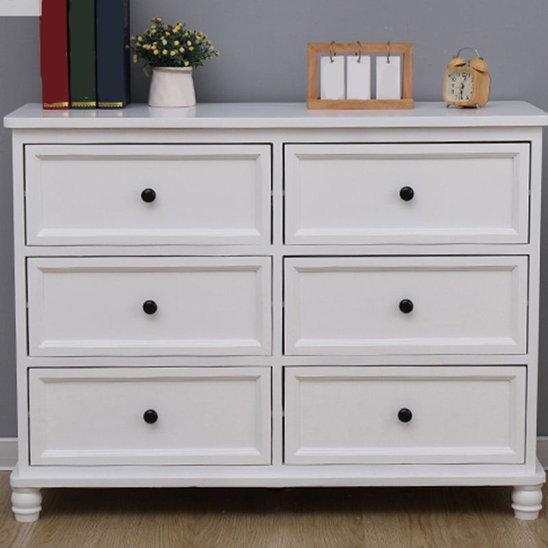 13.8" W Vertical Chest Solid Wood White Storage Chest with Drawers