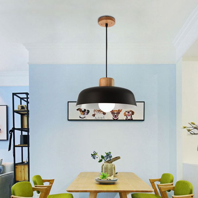 Macaroon Dome Pendant Light Down Light Metal Ceiling Pendant Light for Kitchen