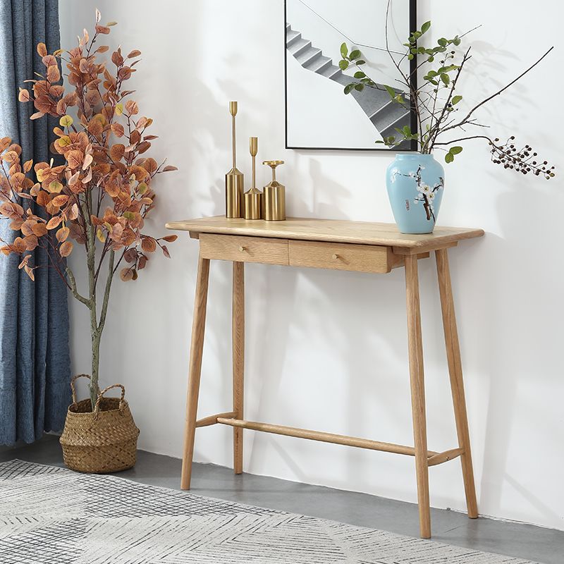 Modern Pub Height Dining Table Natural Oak Counter Height Table