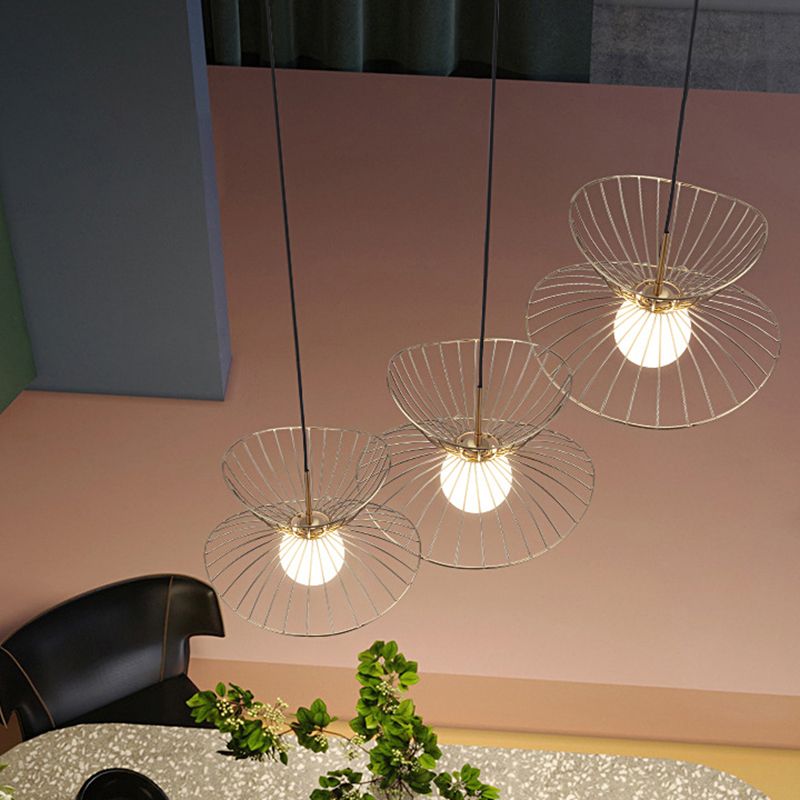 Iron Iron Contemporary sospeso a sospensione Light 1 ciondolo a 1 luce per sala da pranzo