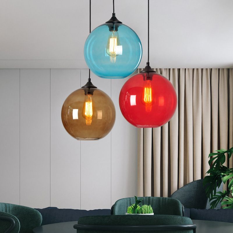 1 Globe lumineux suspension de plafond peinnes