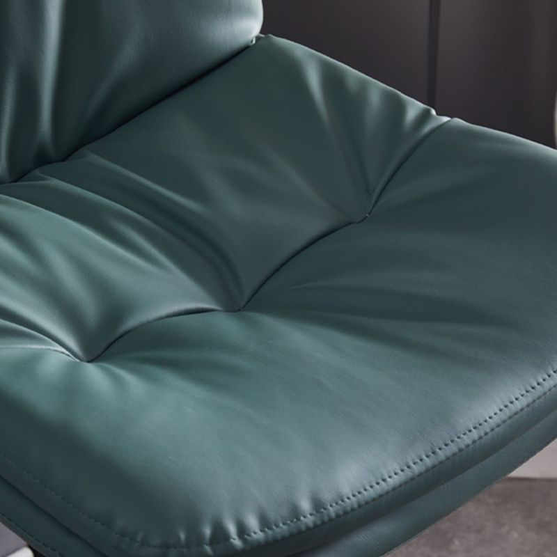 Contemporary Adjustable Height Swivel Backrest Bar Stool with Footrest