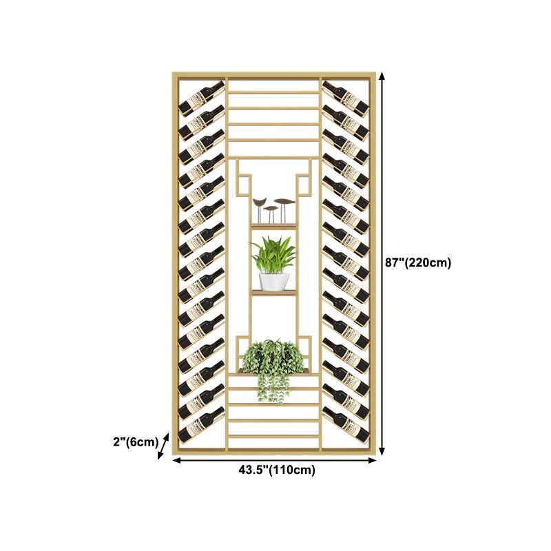 Industrial Floor Wine Rack Bottle Wine Rack Metal Bottle Holder in Black