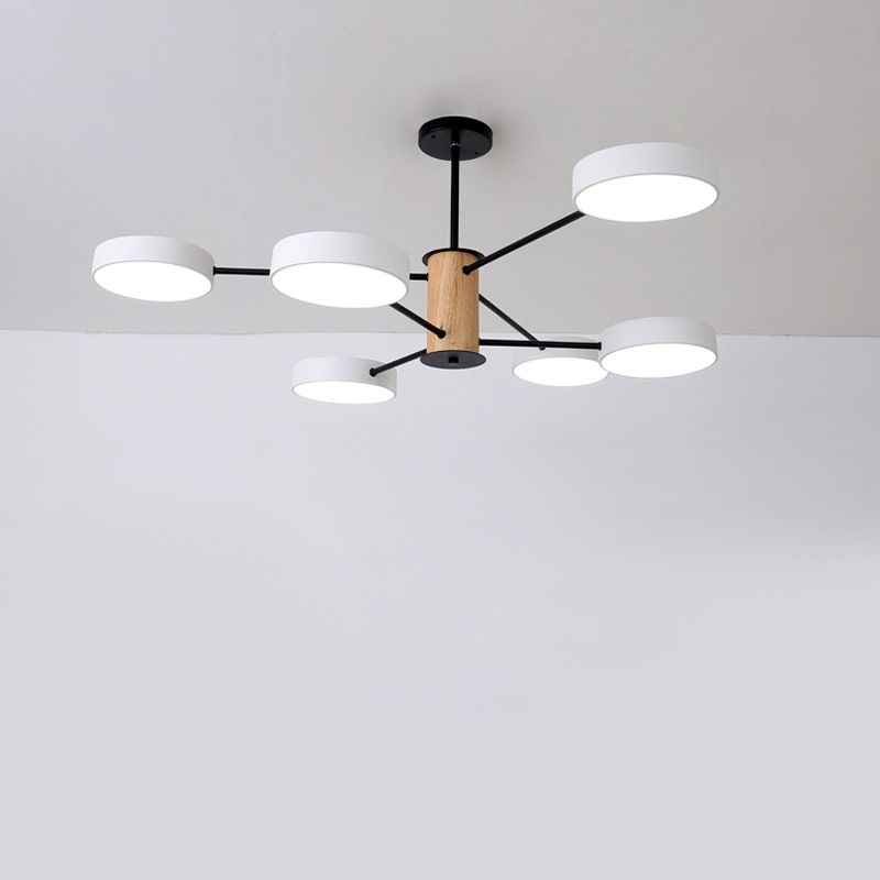 Éclairage de lustre ramifiant nordique LED de salon en acrylique LED Plafond