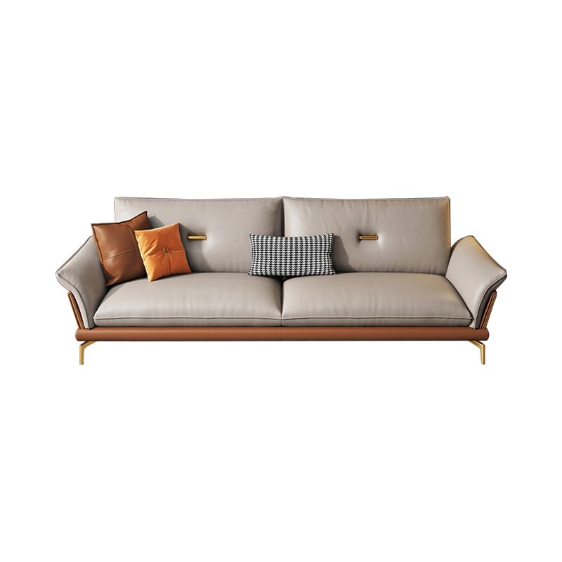 Modern Cushions Sofa 37.40" D x 34.64" H Flared Arm Sofa for Living Room