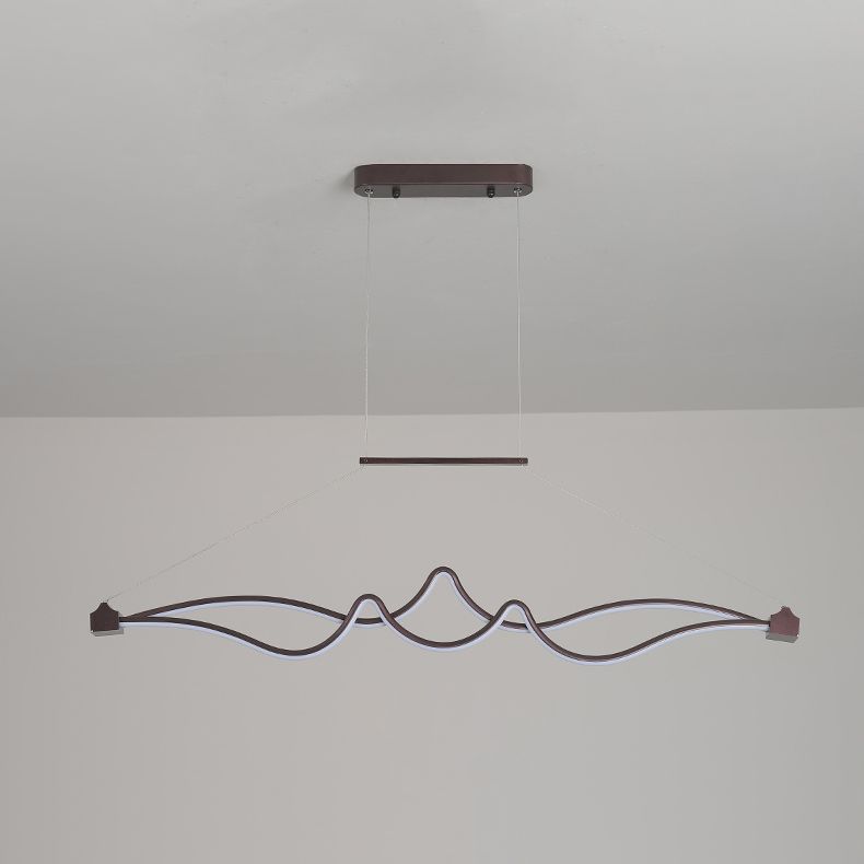 Contemporary Pendant Lights Linear Metal Island Light Fixtures