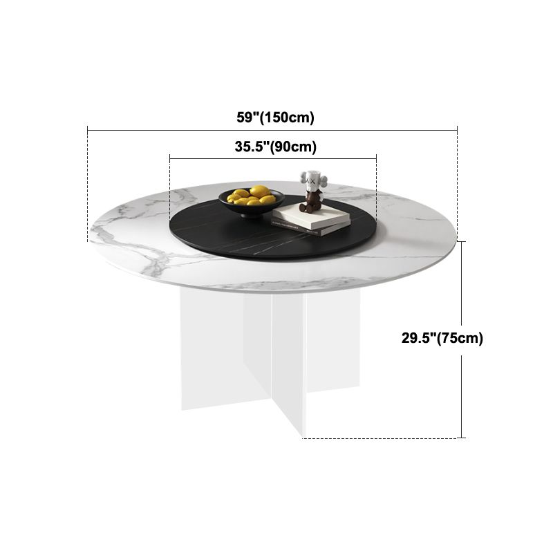 Contemporary Stone Dinner Table Round Dining Table for Dining Room