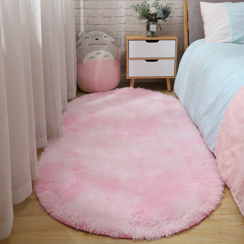 Causal Tie Dye Rug Multicolored Fluffy Area Rug Stain Resistant Pet Friendly Carpet for Bedroom