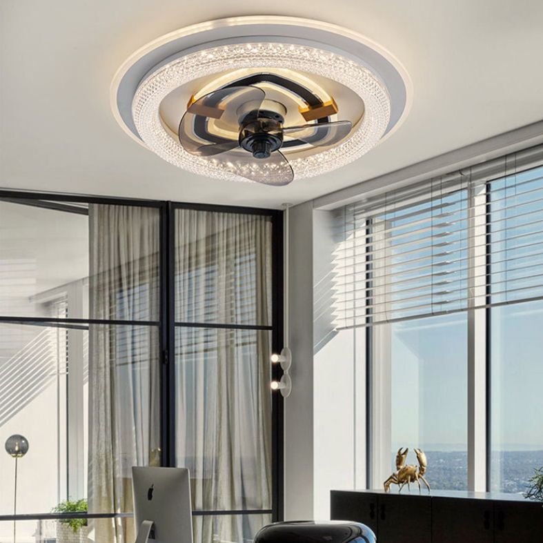 Weißer runde LED -LED -Leuchten nordische Acryl -Halbblöcke Deckenlampe für Esszimmer