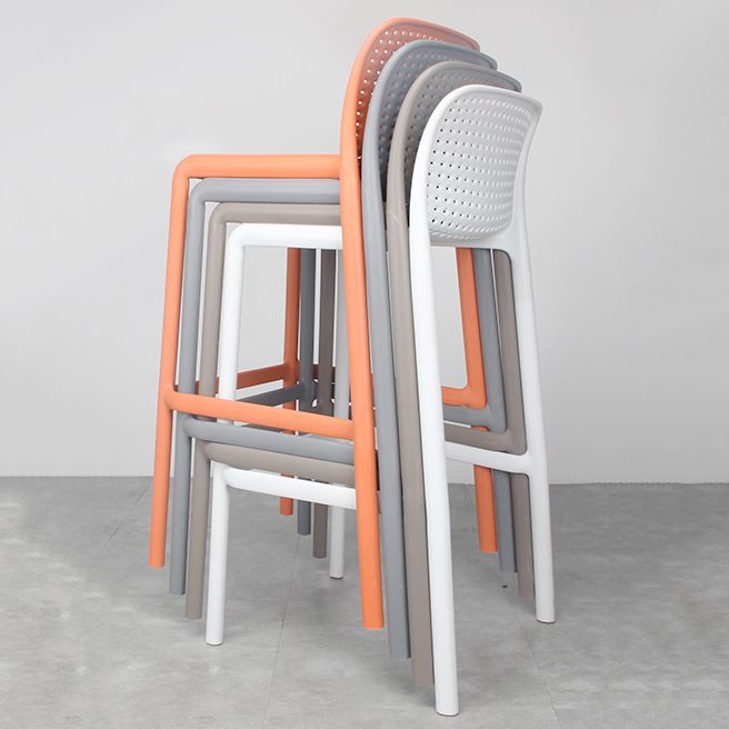 Taburete de comedor de cocina de plástico escandinavo