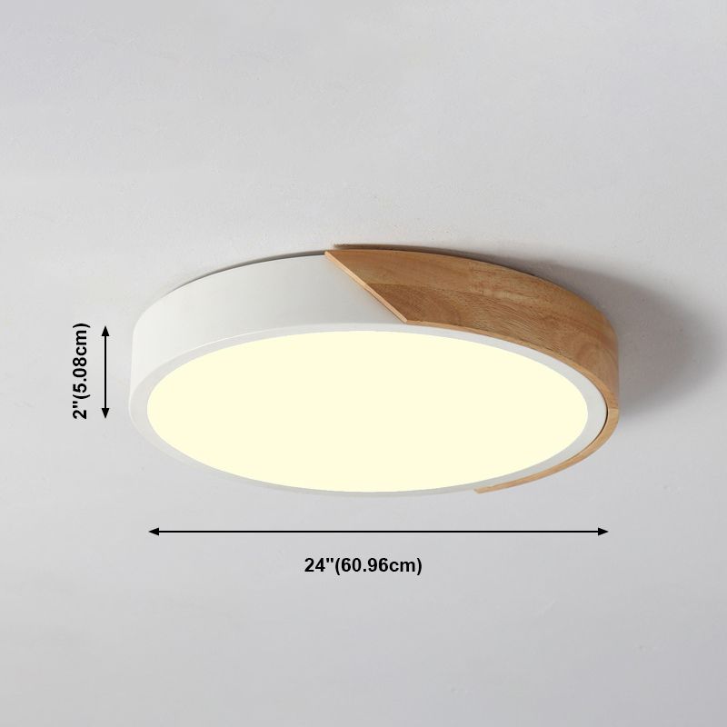 Deckenleuchte in geometrischer Form, modernes Makronen-Eisen, 1-flammig, Unterputzmontage für Schlafzimmer, Arbeitszimmer