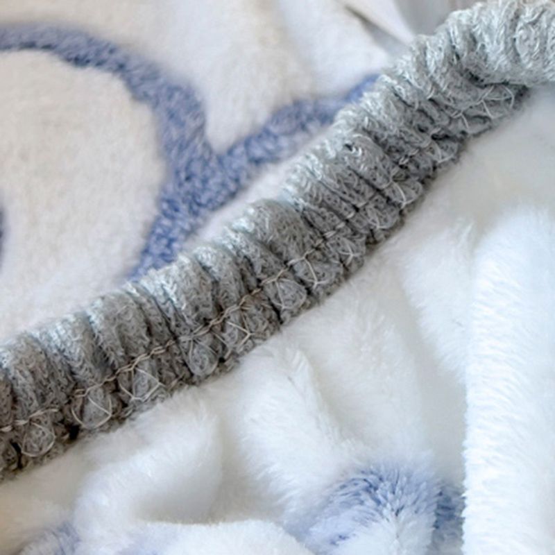 Winter Modern Bed Sheet Set Print Flannel Fitted Sheet for Bedroom