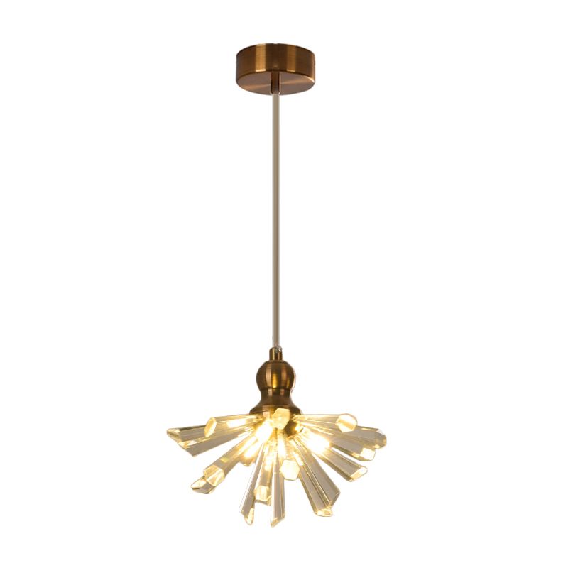 Glass Crystal Glass Crystal Sputnik Multipant Modern 3/6 Heads Sospension Lighting Freet in oro