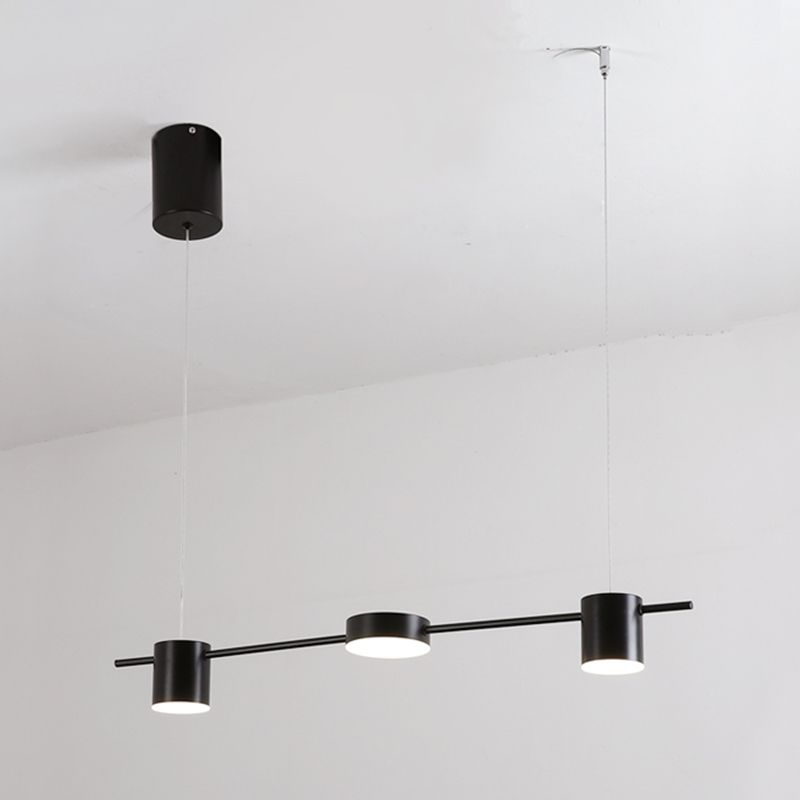 Luz de colgante de cilindro de estilo moderno lámparas colgantes de metal