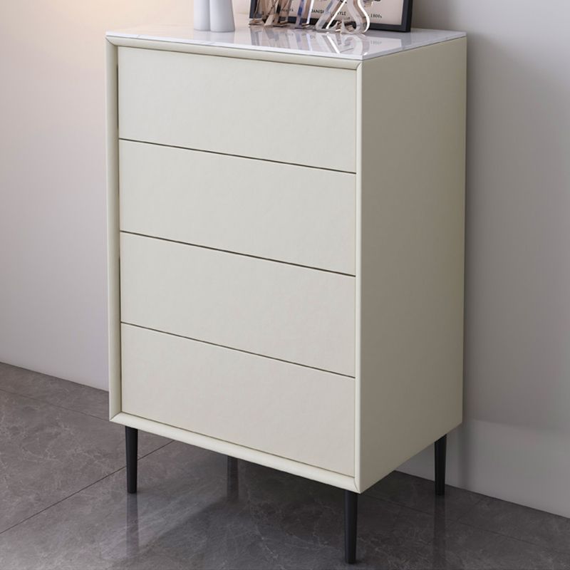 Contemporary Bedroom Wooden Storage Chest 15.7"Wide Chest with Drawers