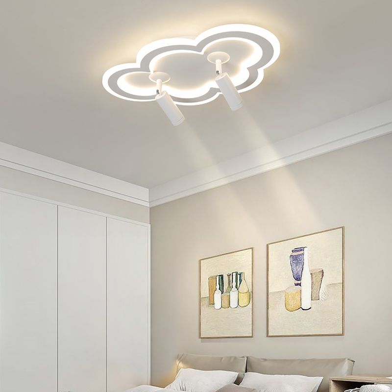 Luminaria de montaje de techo de forma de nube LED Nordic LED de montaje de techo de metal