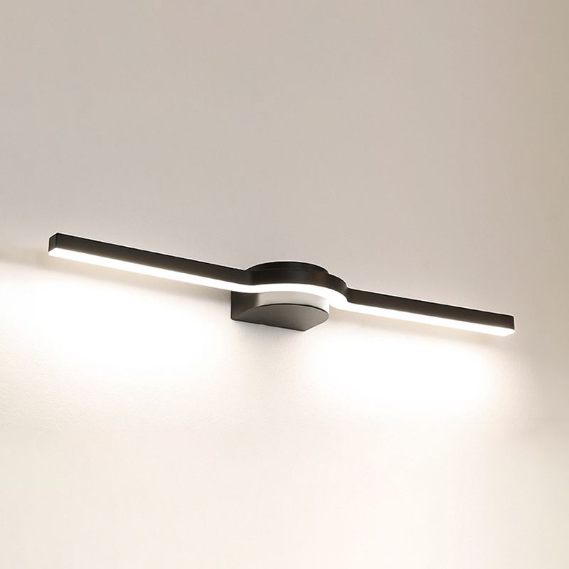 Metal Thin Vanity Wall Sconce Modern Style 1 Light Vanity Lighting Fixtures