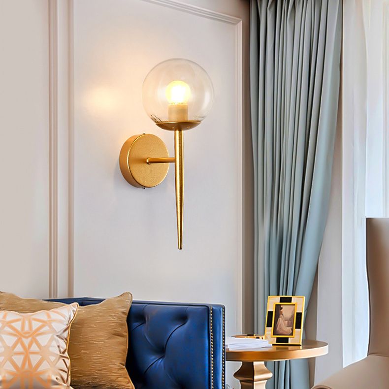 Lampada con applique a matita Stipce moderno in vetro in vetro illuminazione montata a parete