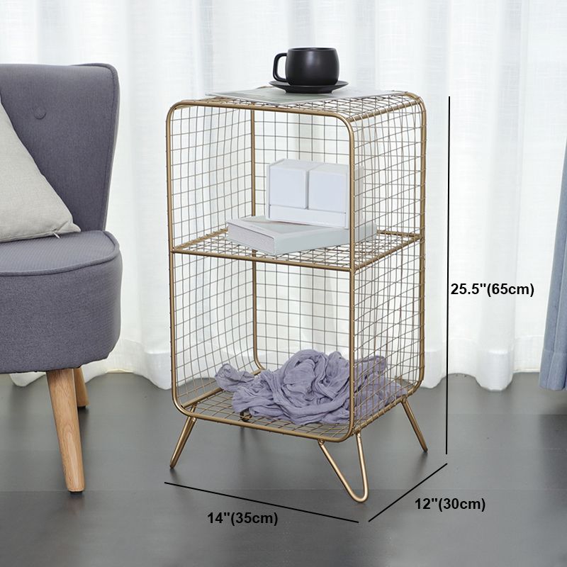 Closed Back Bookcase Glam Style Bookshelf for Home Office and Study Room