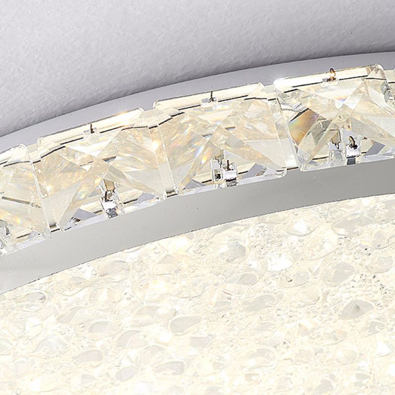 Lámpara de techo empotrada LED, iluminación nórdica empotrada con pantalla de cristal para dormitorio