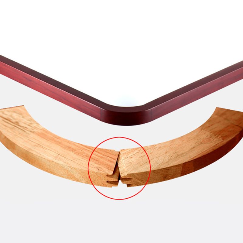 Rechteckige Deckenleuchte aus Holz mit abgerundeten Ecken, moderne LED-Einbauleuchte für Schlafzimmer