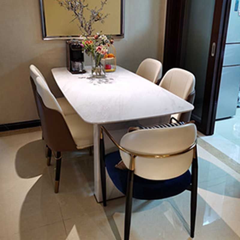 Contemporary Style Microfiber Leather Chair Parsons Dining Chair for Home