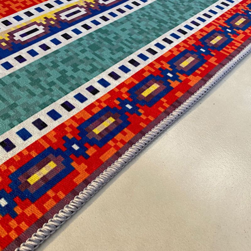 Oranje traditionele tapijten polyester bloemen tapijt wasbaar tapijt voor woonkamer