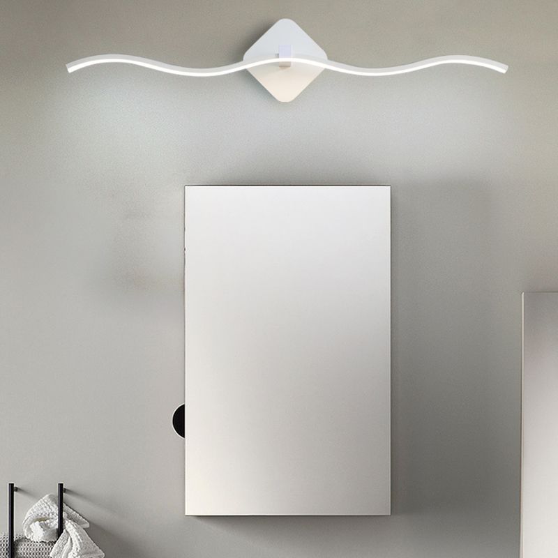 Modern Simple Fashion Style Linear Shade Wall Sconce Metal 1 Light Sconces