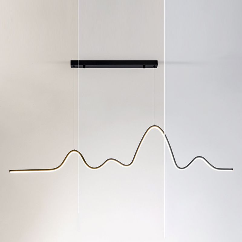 Modern Ceiling Pendant Light Metal LED Island Pendant Light for Dining Room