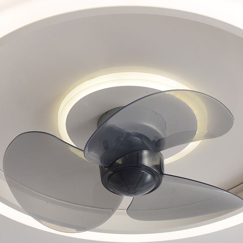 Acrylhalo -Ring Deckenlüfter Leuchte Makkaron Minimalist LED Semi Flush Leuchte