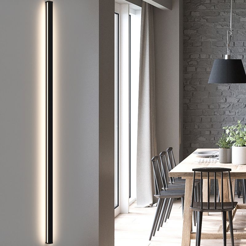 Moderner Stil linearer Wandleuchten Metall 1 Licht Wandleuchte Leuchten