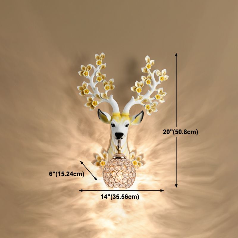Modern Style Globe Sconce Light Fixtures Metal 1 Light Wall Mounted Lighting