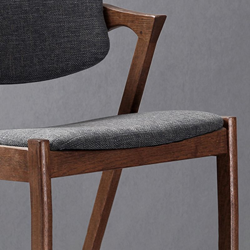 Traditional Dining Accent Chair Open Back Dining Room Chair for Home