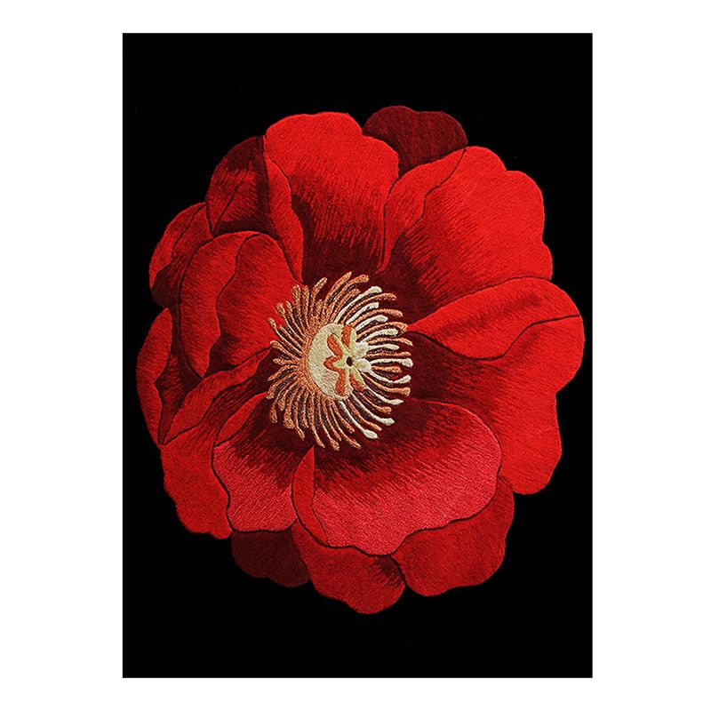 Kleurrijk modern tapijt met bloemenpatroon, polyester, vlekbestendig tapijt voor woondecoratie