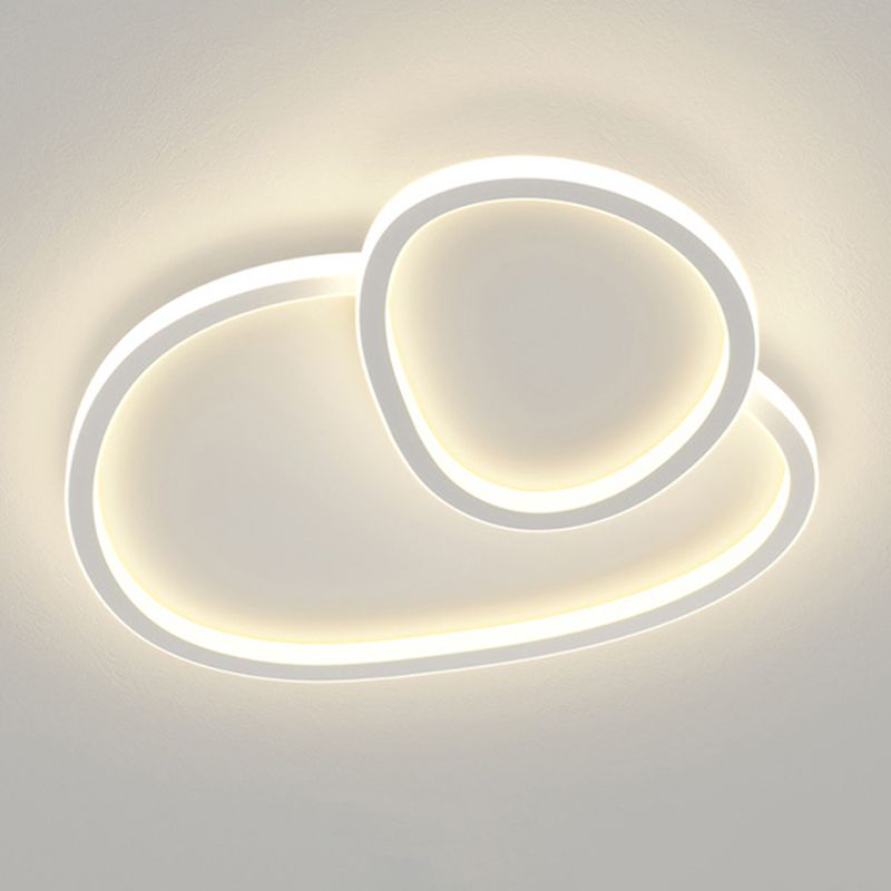 Modern Style Multi-Ring Shape Flush Mount Acrylic Ceiling Light for Living Room