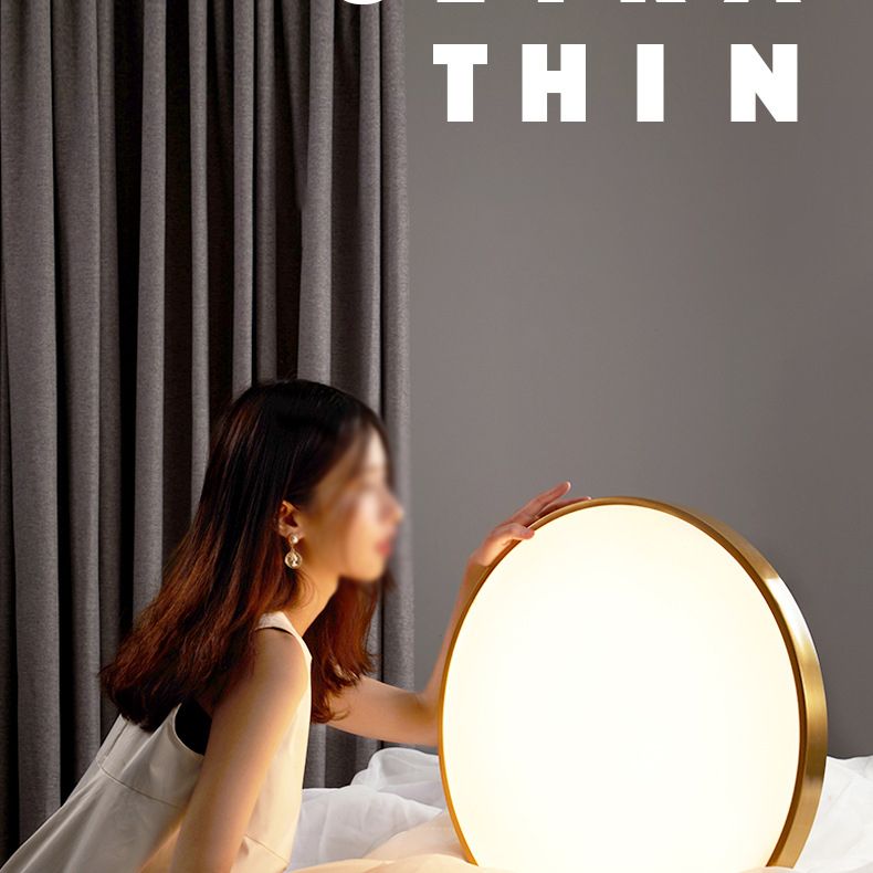 Circular Led Flush Mount Ceiling Light Fixtures Modern Acrylic Flush Mount