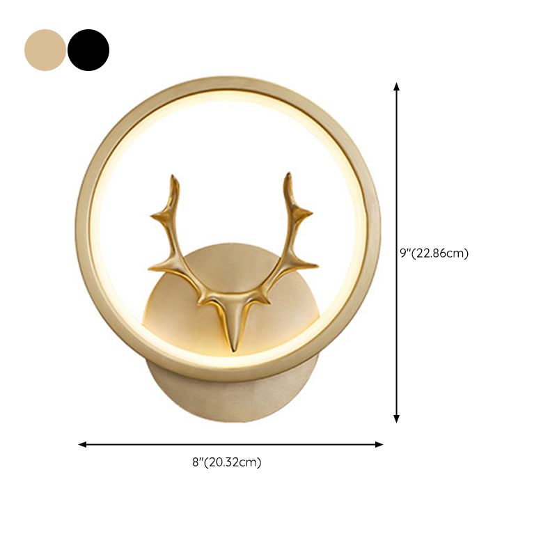 Metal Sconce Light Modern 1-Light Sconce Light Fixture for Bedroom