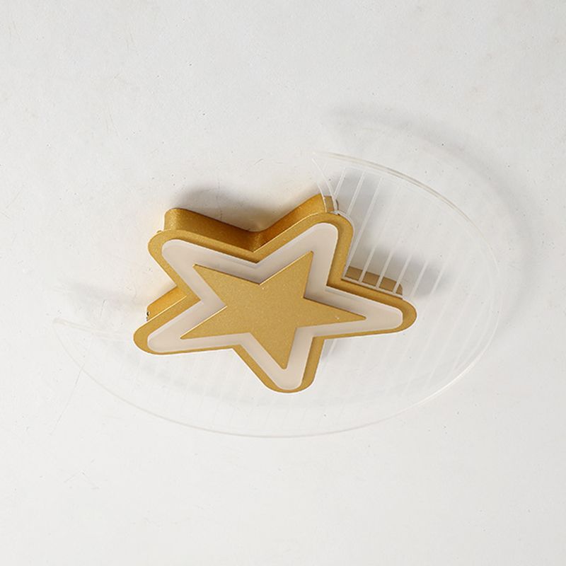 Moon And Star Flush Mount Ceiling Licht Moderne Acryl Deckenleuchte für Schlafzimmer