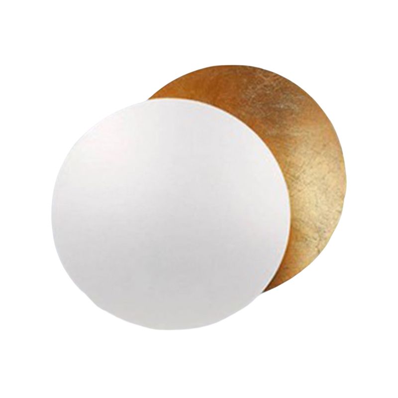 Light Luxury Metal Wall Light Circle Shape LED Rotatable Wall Lamp for Bedroom