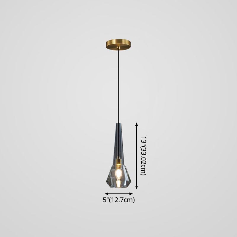Finitura in ottone Mini Crystal Crystal Light Modern Style Modern Style Light per soggiorno bar Caffetteria bar