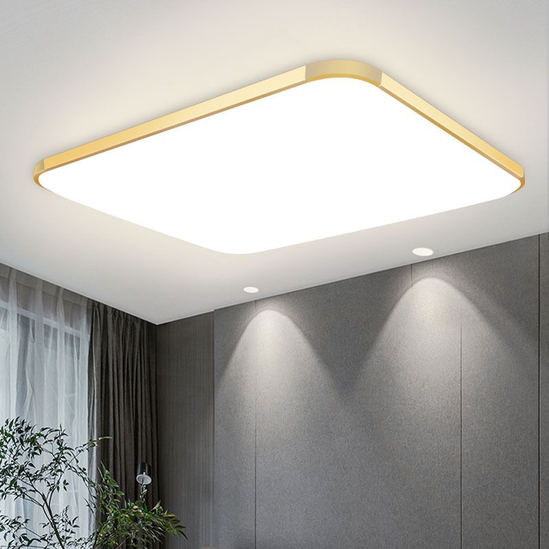 Plafonnier LED en forme de géométrie, moderne, en aluminium, 1 lumière, montage encastré, pour chambre à coucher, étude