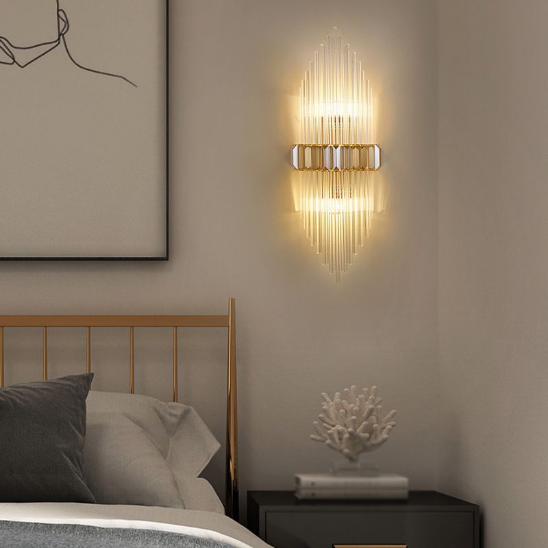 Lámpara de pared de pared de pared de cobre de 2 bombas