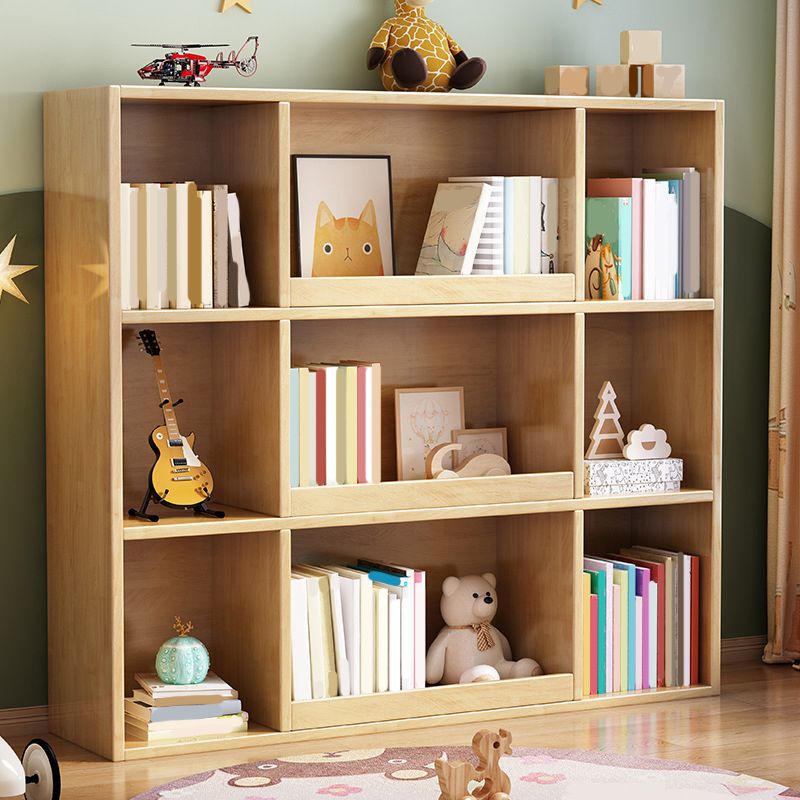 Modern Standard Bookshelf 3 Shelf Wood Closed Back Bookcase 47" H X 12" W