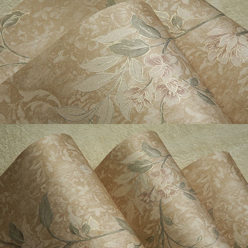 57.1-sq ft Farmhouse Wallpaper Roll Pastel Color Flowers Wall Decor for Home, Non-Woven