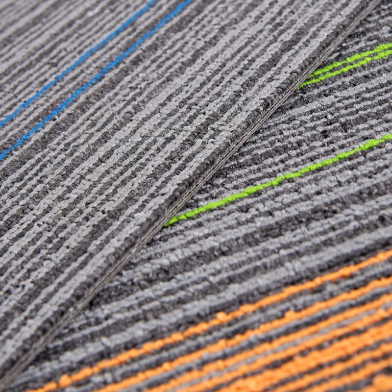 Carpet Tile Non-Skid Fade Resistant Gradient Loose Lay Carpet Tiles Living Room