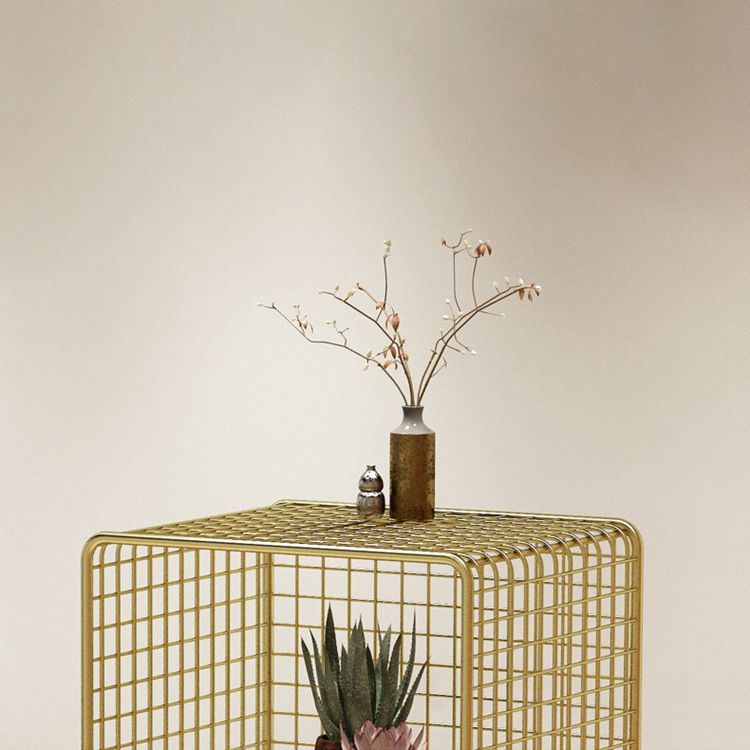 Contemporary Iron Standard Bookshelf Vertical Closed Back Bookcase for Home